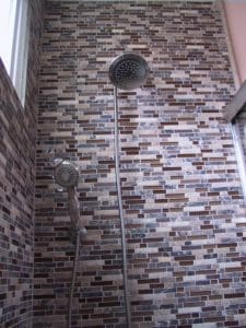 Los Angeles Bathroom Remodel | Maggie's New Tile & Shower Head Los Angeles Bathroom Remodel | Maggie's New Tile & Shower Head