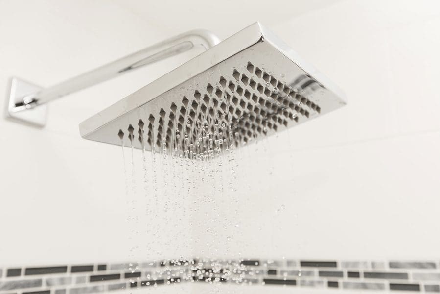 running water showerhead