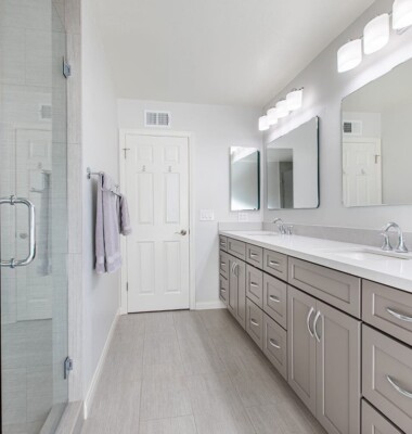 transitional design bathrooms