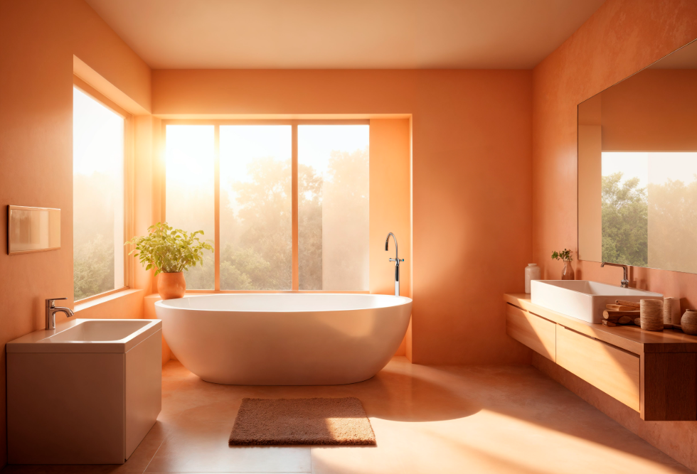 how to create natural light in bathroom